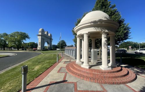 The Memorial Wall Rotunda expertly restored has been expertly restored.