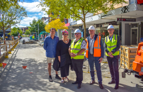 Kerbing works mark seven-month stage of Bridge Mall redevelopment 
