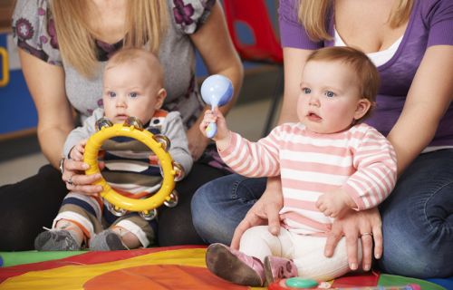 Babies at playgroup