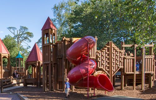 Kids playing at playground