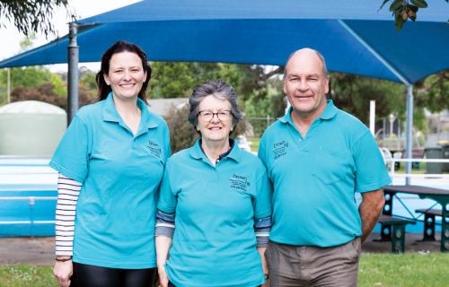 Brown Hill Progress Association members  Rachel Zuidland, Liz Mason and Brendan Stevens.