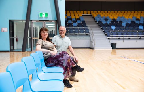 Disability Advisory Committee members Sharon Eacott and Vincent McDonald 