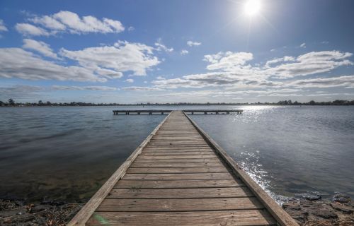 Lake Wendouree and skyline