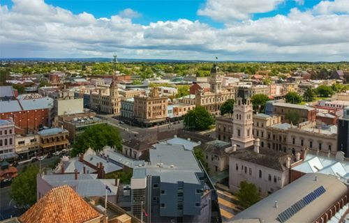 Ballarat CBD landscape