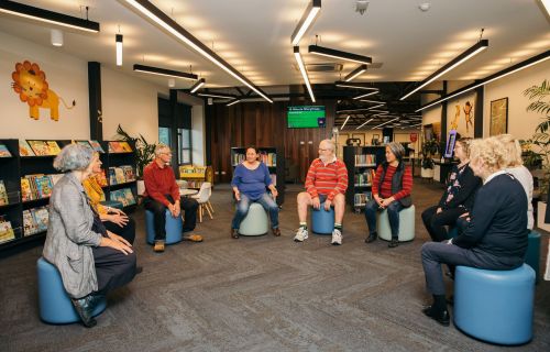 Image of group at libraries after dark