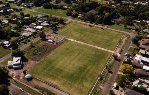 Aerial view of Royal Park Buninyong