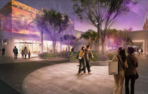Bridge Mall redevelopment final design Peel Street exit