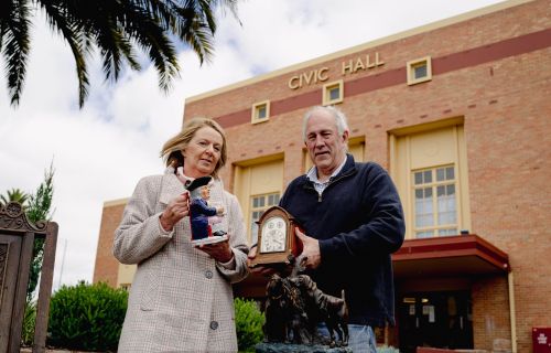 Antique dealers Louise and Graeme Russell