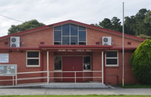 Front exterior photo of Brown Hill Community Hall