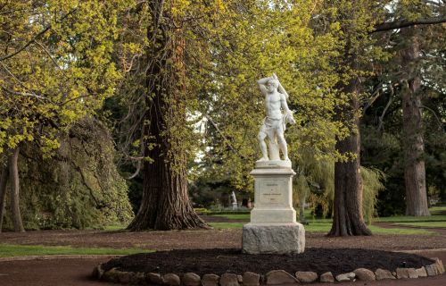 The statue of Hercules as it stands in the Botanical Gardens