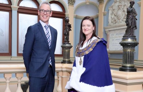 Mayor Cr Tracey Hargreaves and Deputy Mayor Cr Ben Taylor