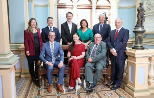 Group photo of the Councillors taken in Town Hall