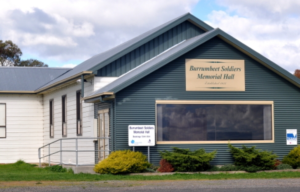 Front entrance image of Burrumbeet Soldiers Memorial Hall