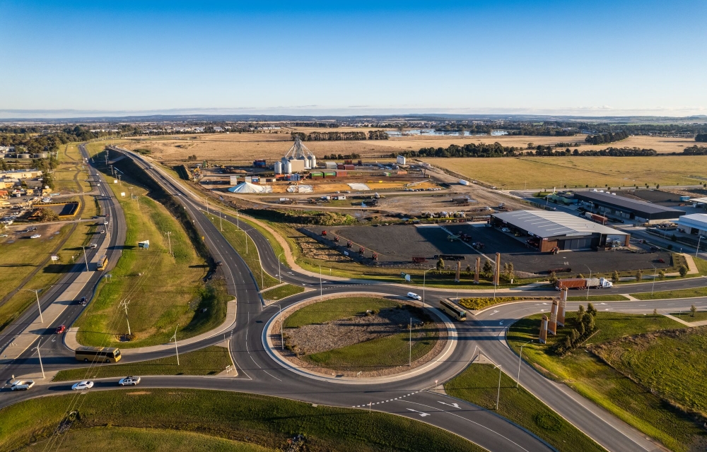 aerial image over Ballarat Western Employment Zone
