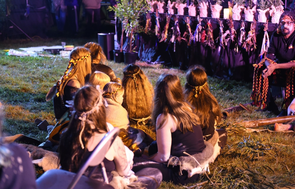 Group of Ballarat Community dancers at cultural ceremony
