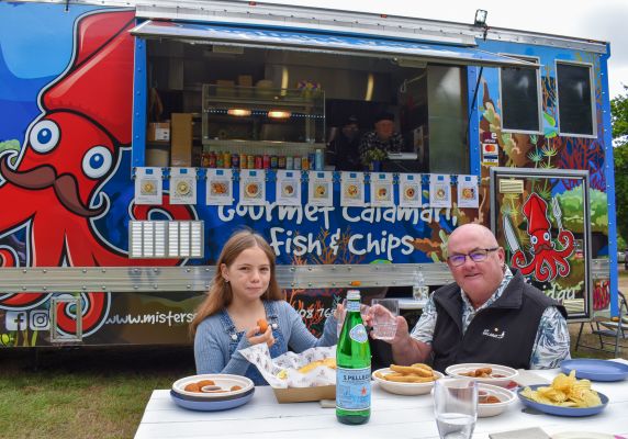 Ava Brookes with City of Ballarat Mayor, Cr Des Hudson promoting the Picnic in the Park.