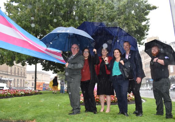 City of Ballarat Mayor Cr Des Hudson, Member for Eastern Victoria Harriet Shing, Minister for Infrastructure, Transport and Regional Development of Australia Catherine King, Member for Wendouree Juliana Addison, Cr Daniel Moloney and Markus Middling. 