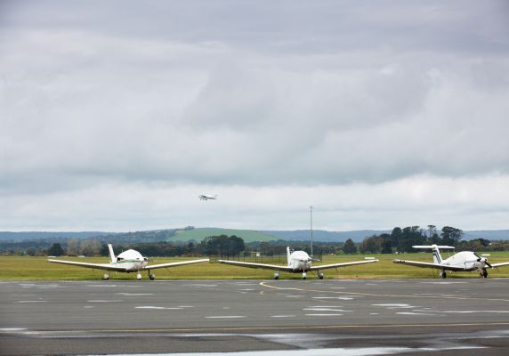 Generic image airport runway and planes