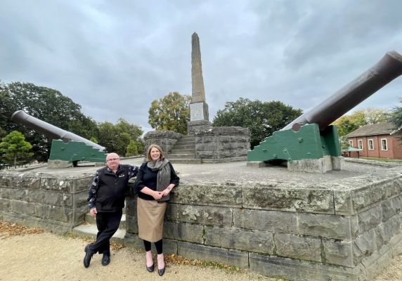 City of Ballarat Mayor, Cr Des Hudson with Federal Member for Ballarat, Catherine King.