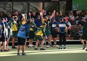 Packed crowds for last year's event at Moama Bowling Club.