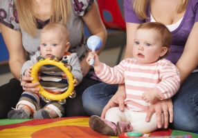 Babies at playgroup