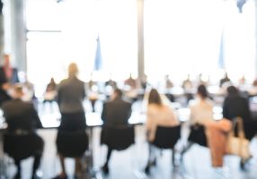 People at a committee meeting