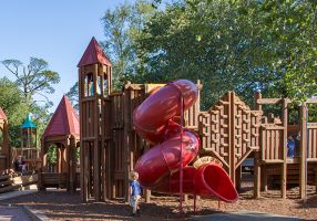 Kids playing at playground