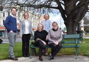 City of Ballarat Economic Development Team in Sturt Street Gardens