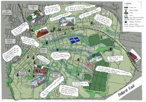 Ballarat East community map local area plan