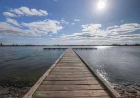 Lake Wendouree and skyline