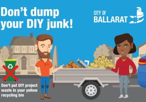Image of people taking DIY junk to the tip