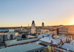 Ballarat city skyline