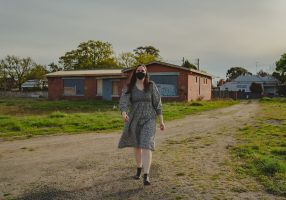 City of Ballarat Project Manager Catherine McLay in front of the former schoolhouse building in Victoria Street.