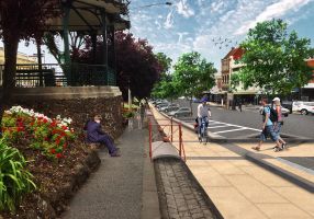Artist rendering of Sturt Street Shared Path near Lydiard