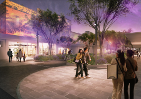 Bridge Mall redevelopment final design Peel Street exit